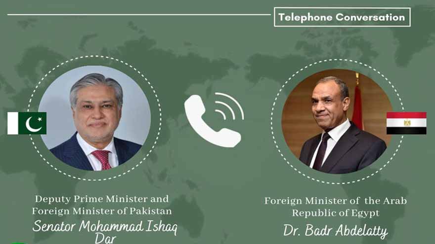 Pakistan, Egypt reaffirm commitment to promote regional peace, stability