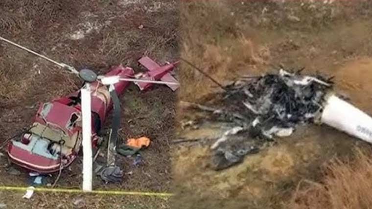 امریکی ریاست نیو جرسی میں 2 ہیلی کاپٹرز میں تصادم، ایک شخص ہلاک