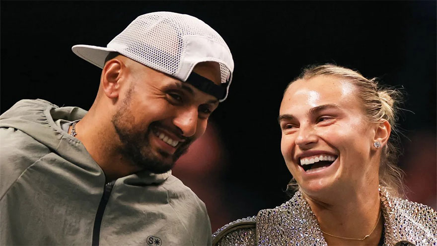 Kyrgios beats Sabalenka in 'Battle of the Sexes'