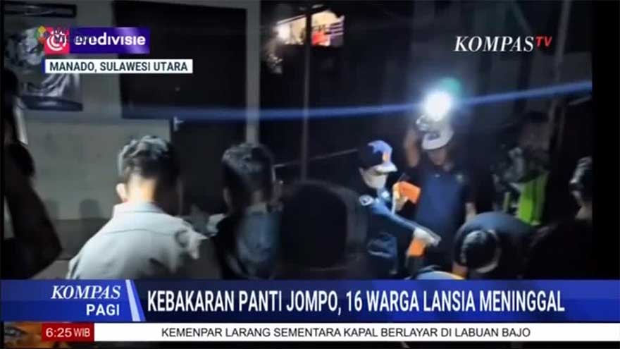 Indonesia fire kills 16 people in retirement home