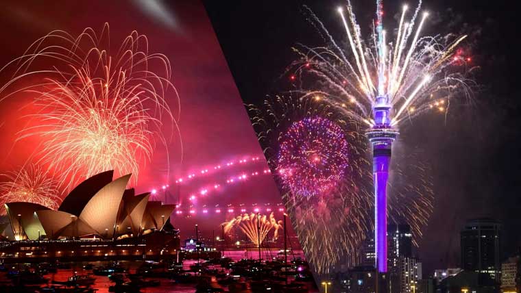 آکلینڈ کے بعد سڈنی میں بھی شاندار آتشبازی سے نئے سال کا استقبال