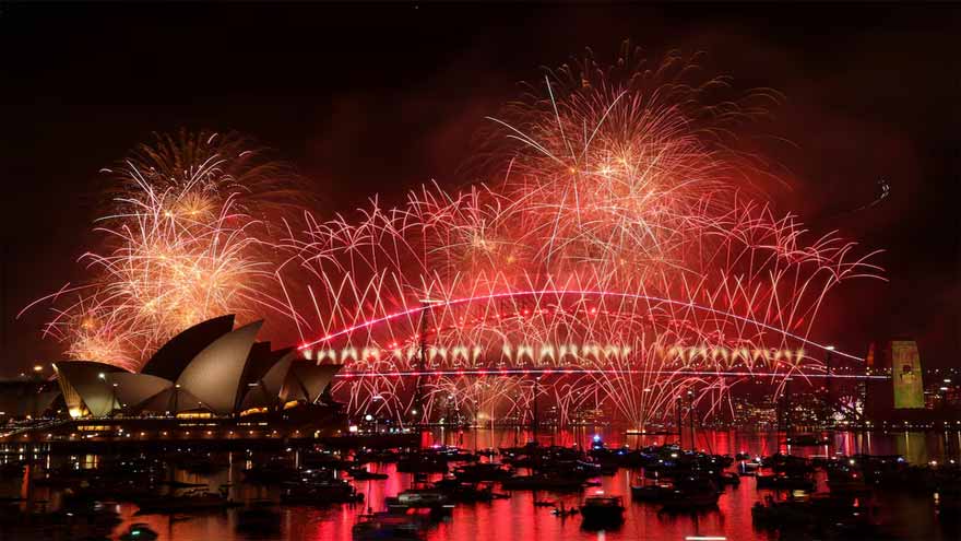 Sydney brings in New Year with nod to victims of Bondi attack