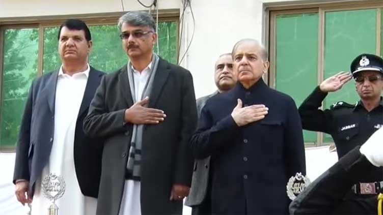 PM Shehbaz in Muzaffarabad on a day-long visit