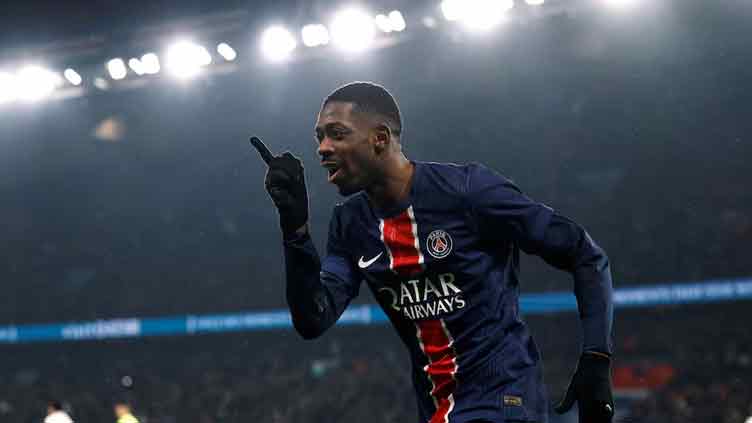 Dembele scores double as runaway leaders PSG thrash Monaco 4-1