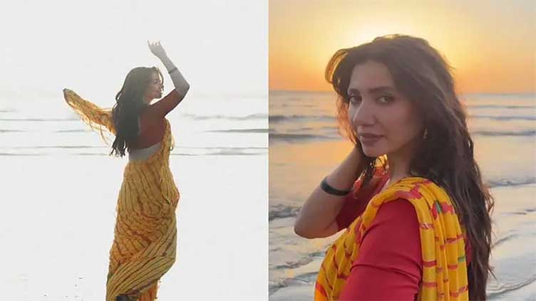 Mahira Khan wows fans with flaunting yellow saree