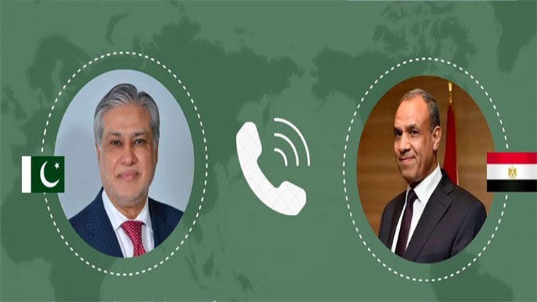 Ishaq Dar, Egyptian FM discuss recent developments in Gaza