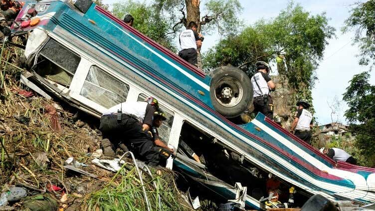 At least 51 dead after Guatemala bus plunges into ravine