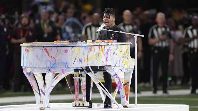 Jon Batiste's reimagined Super Bowl anthem highlighted wife's painting and set stage for new music