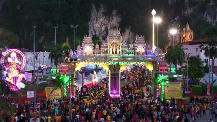 Devotees celebrate Thaipusam with pilgrimage to Hindu temple in Malaysia