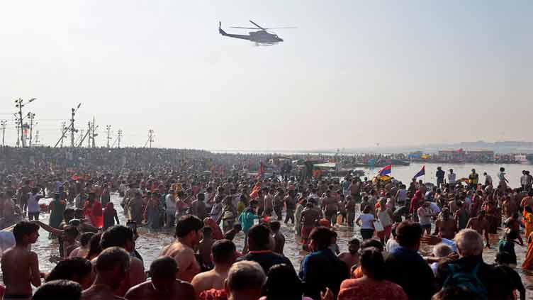 Dunya News Ten million Indians take holy dip on key day of Kumbh Mela festival