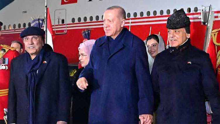 Turkish President Erdogan reaches Pakistan on a two-day visit