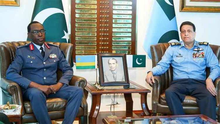 Rwandan delegation calls on Air Chief Marshal Zaheer Ahmed Baber