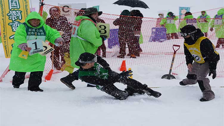 Frosty face-off: over 120 teams throw down in epic Japanese snowball tournament