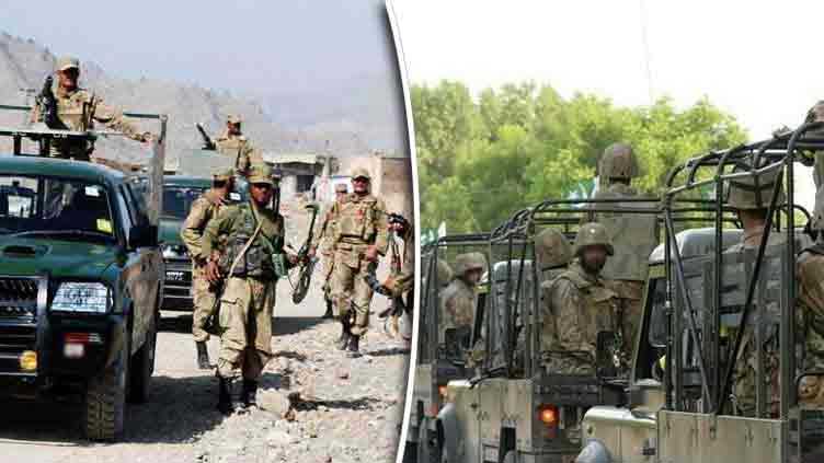 Security forces eliminate 15 terrorists, four soldiers lay down lives in KP IBOs