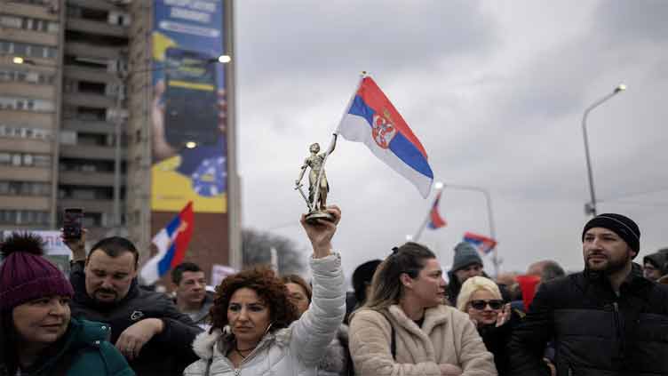 Thousands rally in Serbia over deadly railway disaster