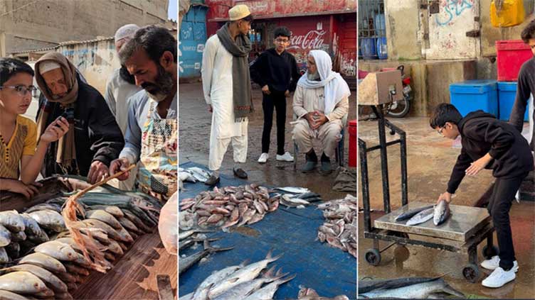 Karachi young fishmonger hits internet 