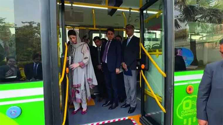 CM Maryam inaugurates first electric bus service in Lahore