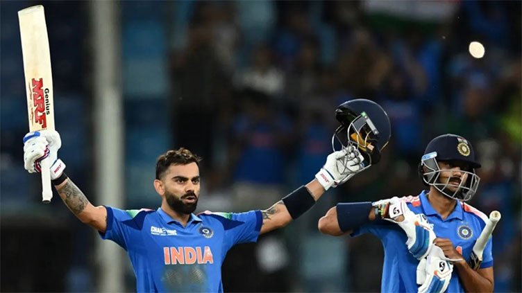 Kohli hits ton as India push Pakistan to brink of Champions Trophy exit