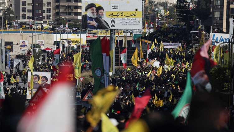 Tens of thousands pour in for Beirut funeral of slain Hezbollah leader