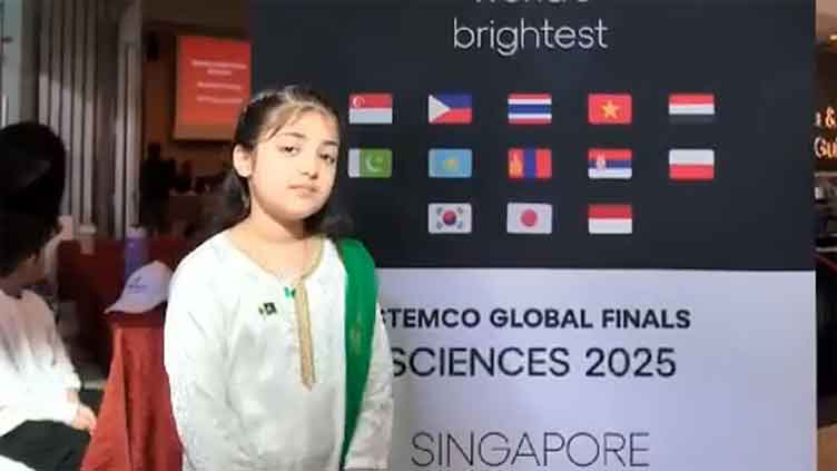 Pakistani student Anara Behram wins gold medal at Stemco Science Global Competitions