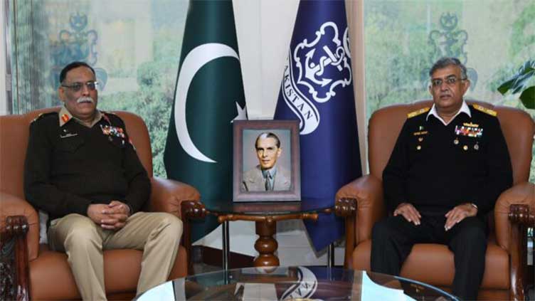 CJCSC visits Naval Headquarters, meets Naval Chief