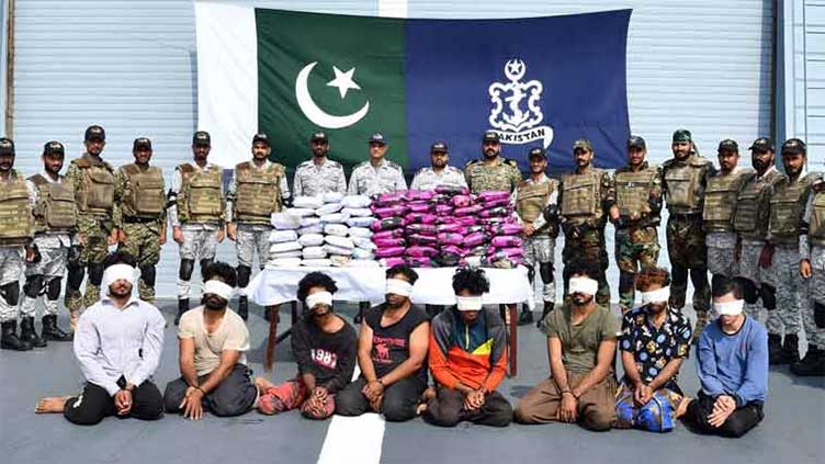 $1m drugs seized in navy operation at Arabian Sea