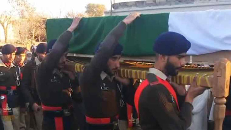 Soldiers martyred in Karak laid to rest with full military honours