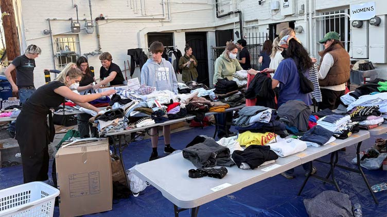 Hollywood celebrities clear their closets for fire aid