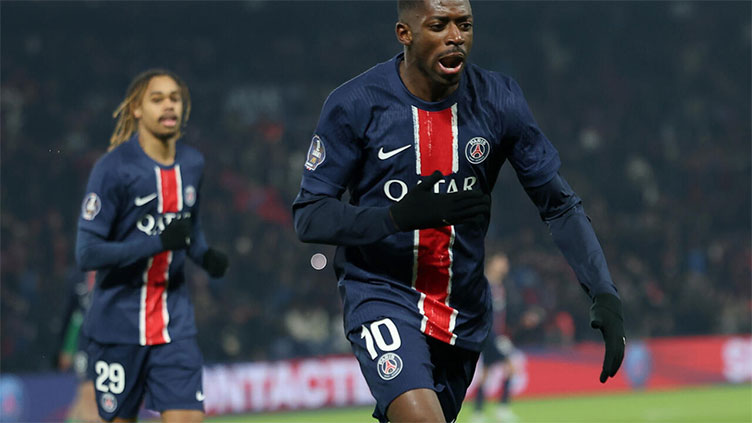 Dembele hits brace as PSG edge out Saint-Etienne