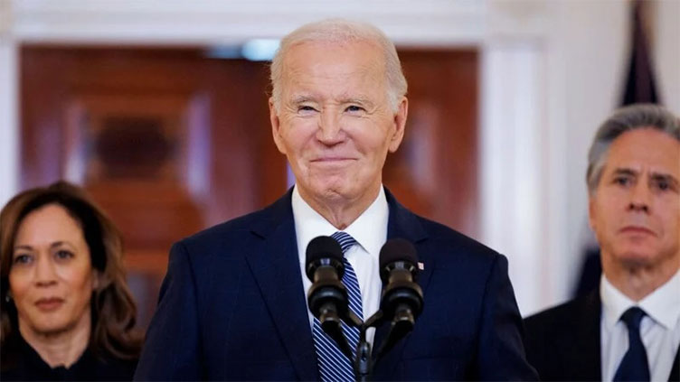 Biden hails Gaza deal, says worked with Trump