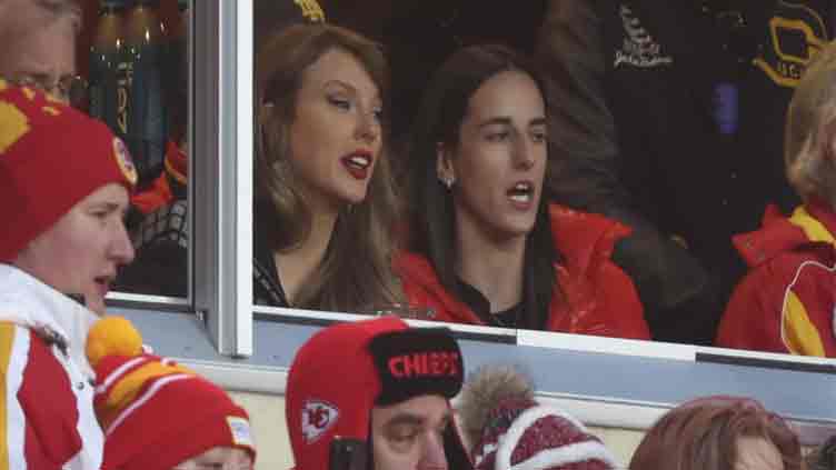 Taylor Swift joined by Caitlin Clark as she watches Travis Kelce and the Chiefs' playoff win