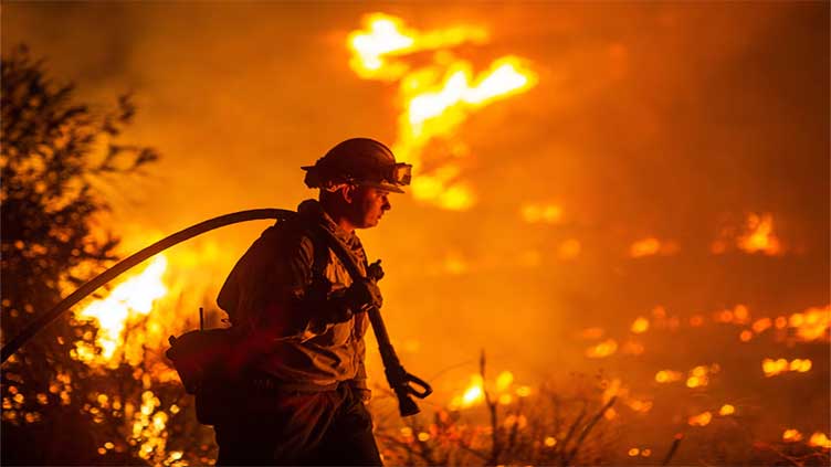 Dunya News Firefighters halt advance of latest Los Angeles wildfire