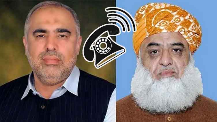 Asad Qaiser contacts Fazlur Rehman to discuss opposition alliance