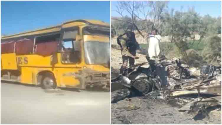 One killed, several wounded in blast targeting bus in Balochistan's Khuzdar