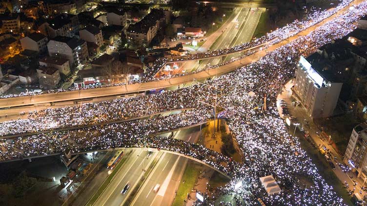 Serbian president hints at snap election after prime minister quits amid protests