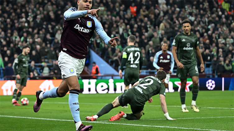 Villa survive Celtic scare as Rogers treble seals last 16 berth