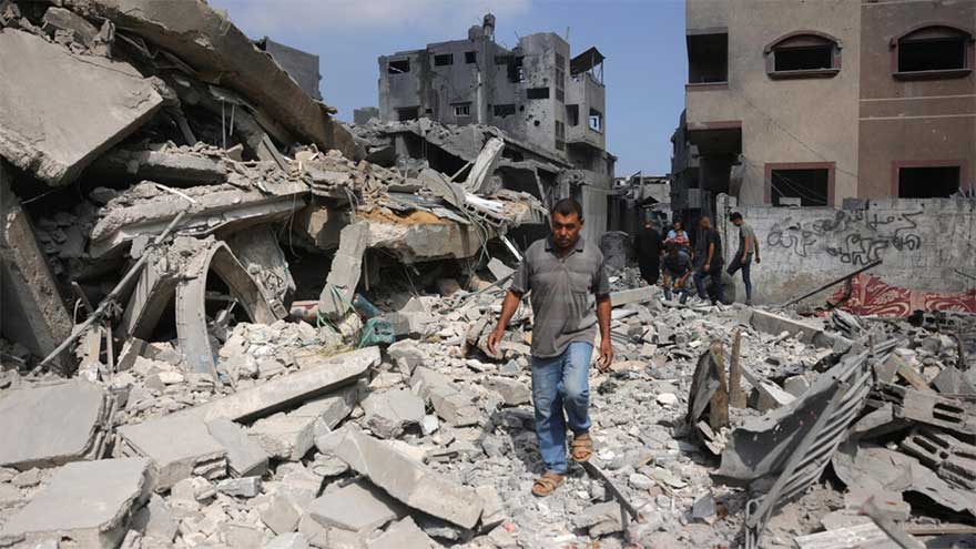 Gaza rescuers say Israeli forces kill 48 as ceasefire calls mount