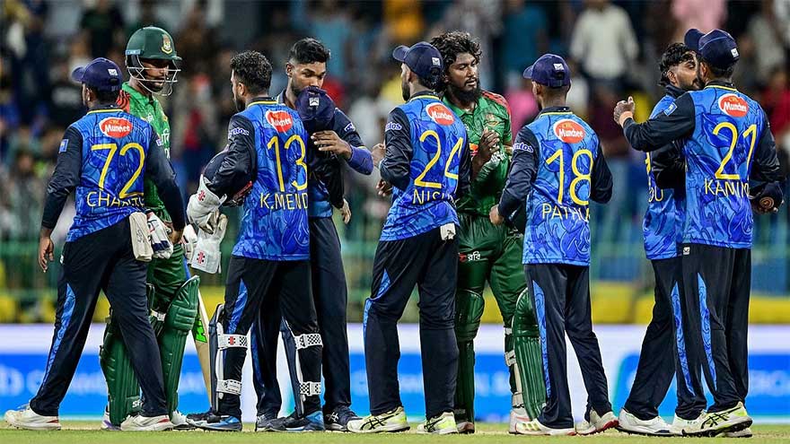 Bangladesh collapse in ODI series opener to hand Sri Lanka big win