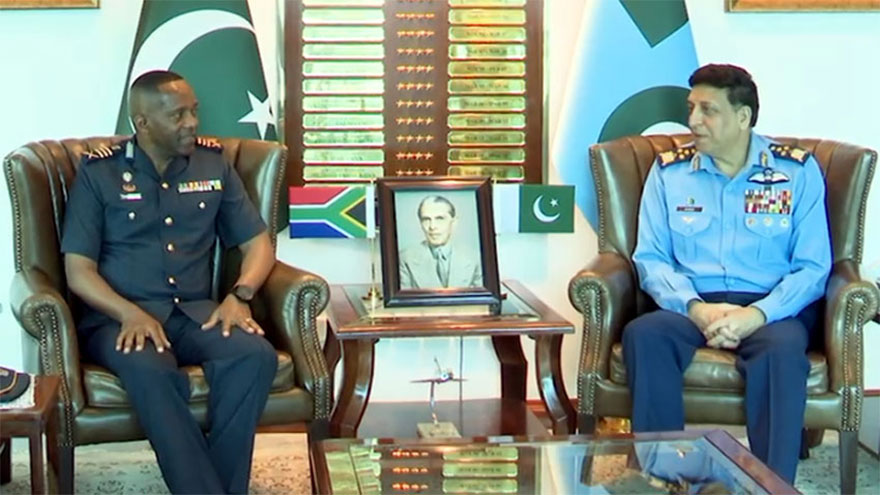 South African Air Chief meets Air Chief Marshal Zaheer Ahmed Baber Sidhu