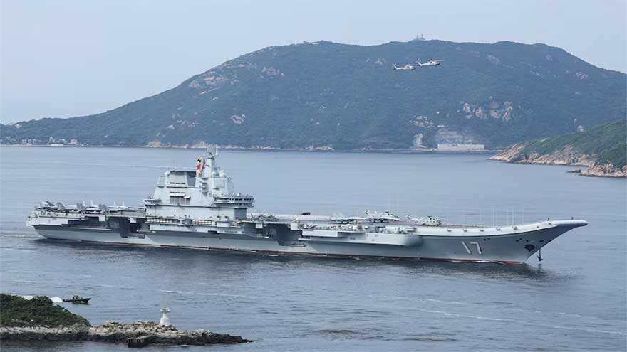 China aircraft carrier 'Shandong' draws crowds in first Hong Kong visit