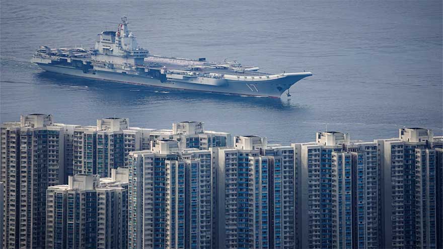 China aircraft carrier 'Shandong' draws crowds in first Hong Kong visit