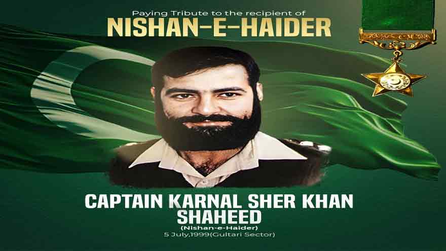 Heartfelt tribute paid to Captain Karnal Sher Khan on 26th martyrdom anniversary