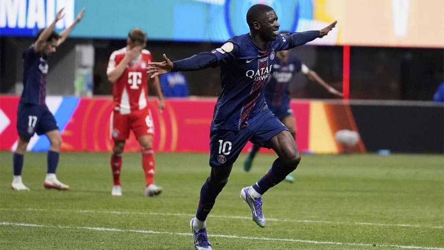 Doué and Dembélé score for PSG in 2-0 quarterfinal win over Bayern Munich at Club World Cup