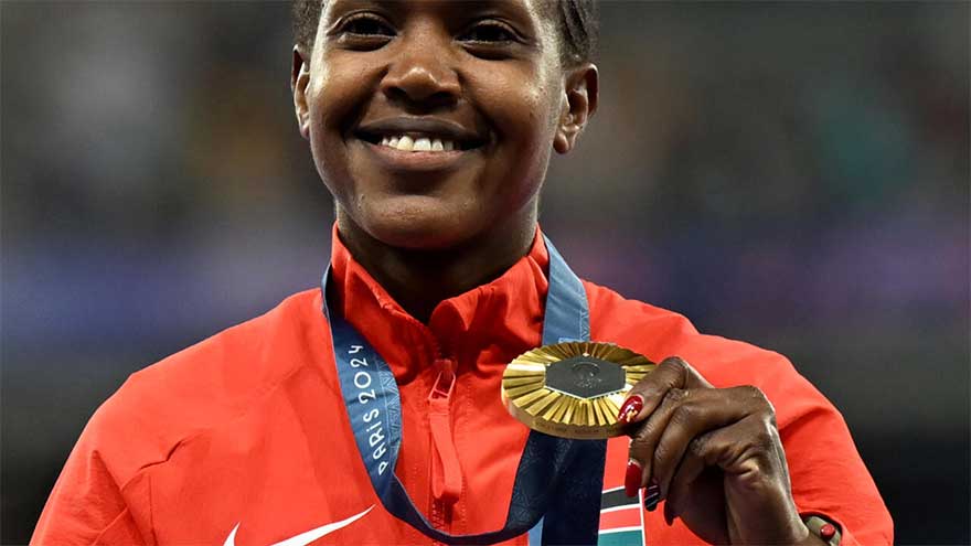 Kenya's Faith Kipyegon breaks women's 1,500m world record