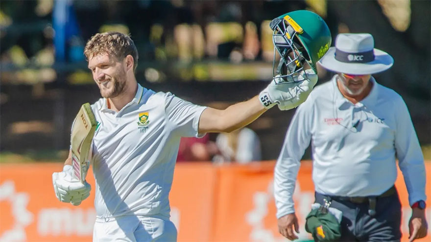 Mulder hits double century in first Test as South Africa captain