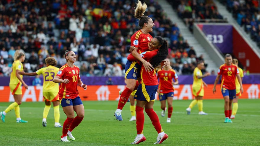 Spain sweep aside Belgium 6-2 at Women's Euros