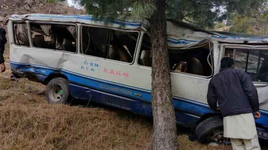 30 injured as van carrying schoolchildren plunges off hill in AJK