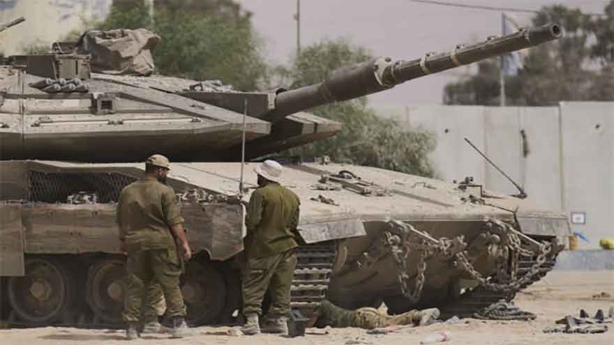 Dozens of Palestinians, five Israeli soldiers killed amid Gaza ceasefire push