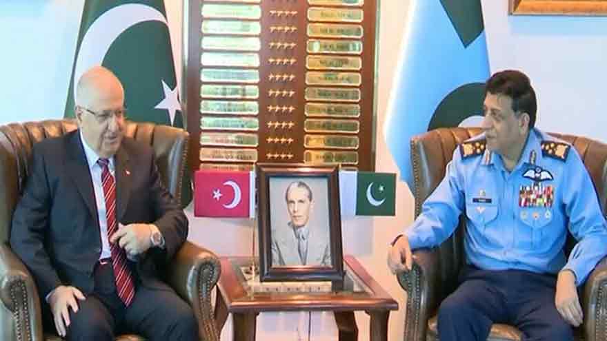 Turkish defence minister meets PAF chief to discuss bilateral cooperation, regional security