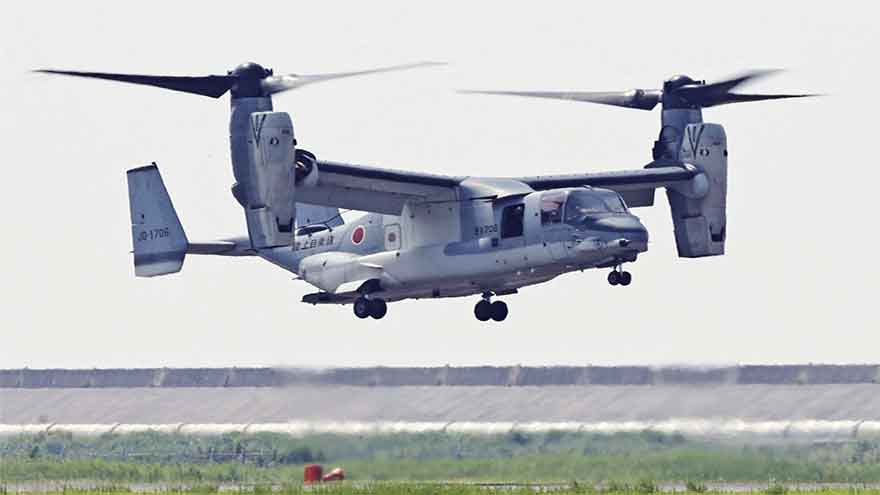 Japan starts deploying Osprey fleet at a new base with an eye on China